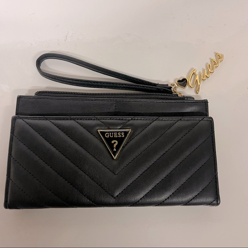 Guess Fold Over Wallet Wristlet